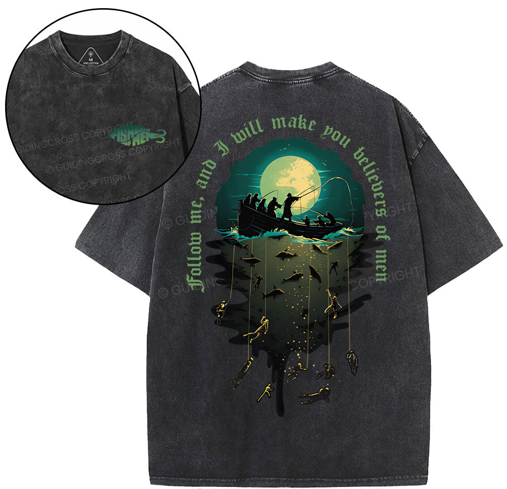 Fisher Of Man Christian Washed TShirt  