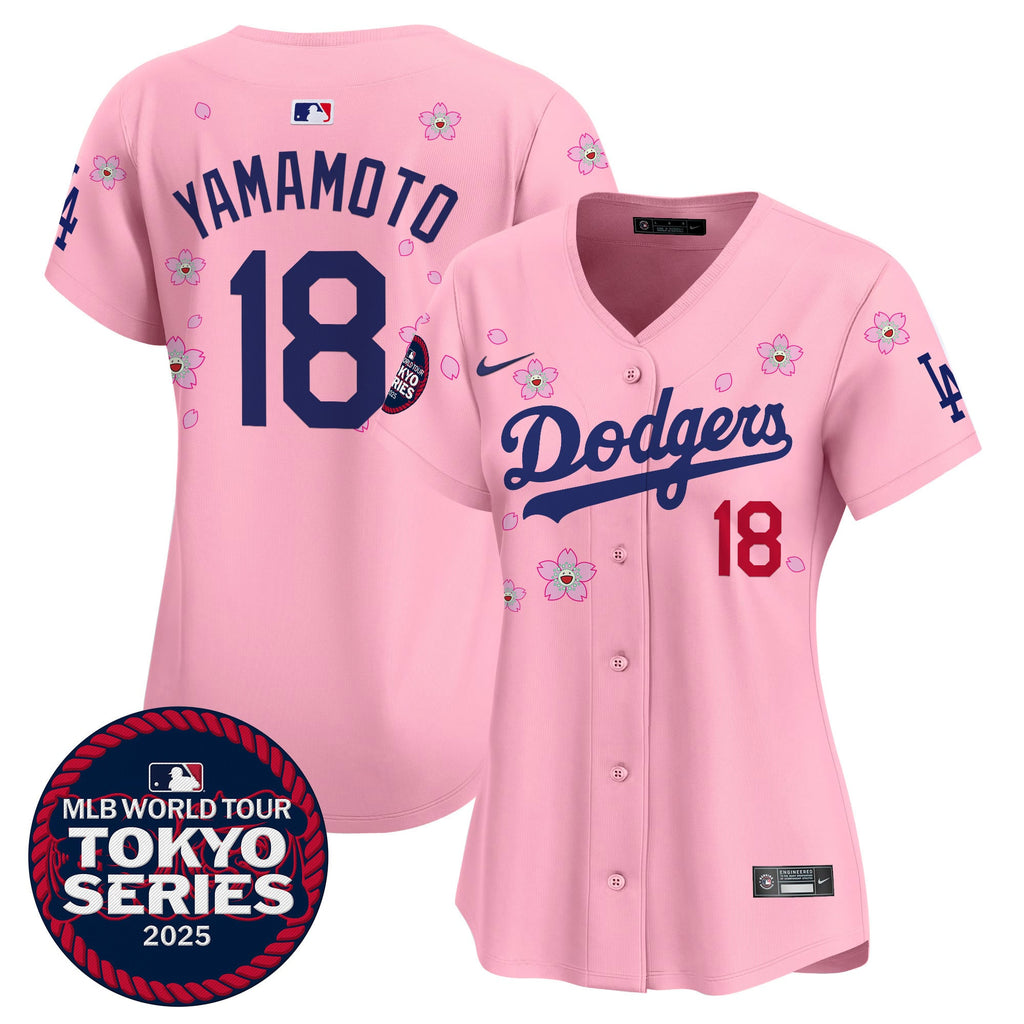 Women's Dodgers Tokyo Series 2025 Vapor Premier Limited Jersey V2 - Stitched