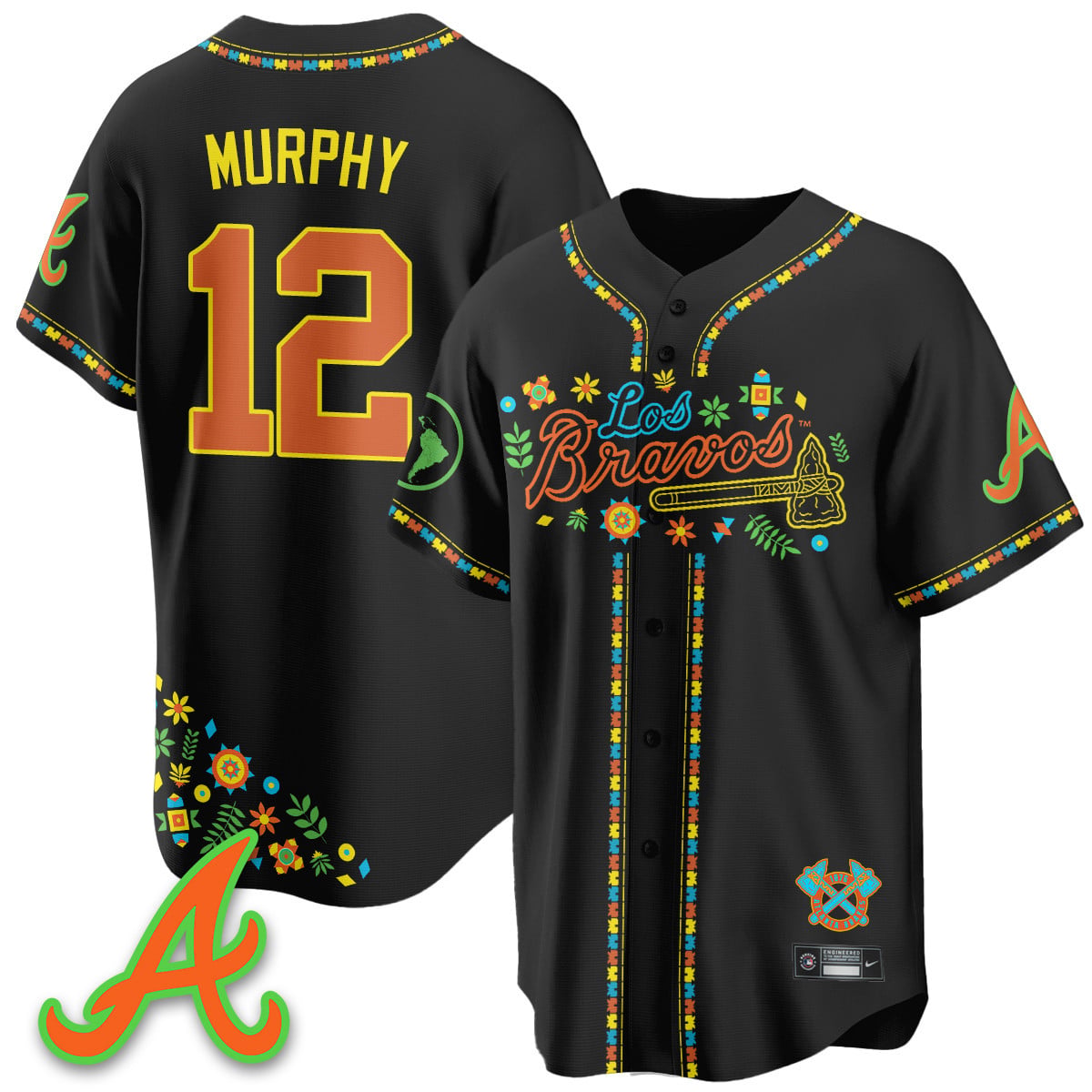 Men's Atlanta Braves 2025 "Los Bravos" Jersey - All Stitched