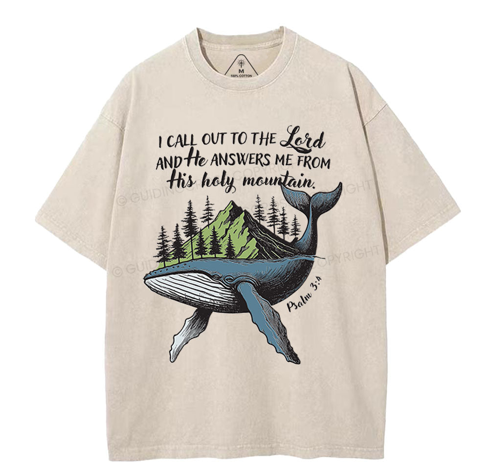 Call Out To The Lord Christian Washed TShirt  