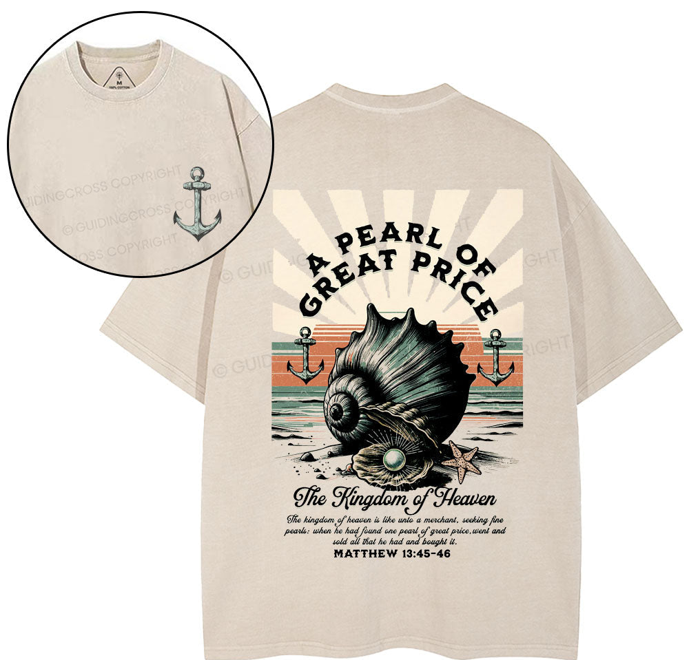 A pearl Of Great Price Christian Washed T-Shirt Sale - GuidingCross
