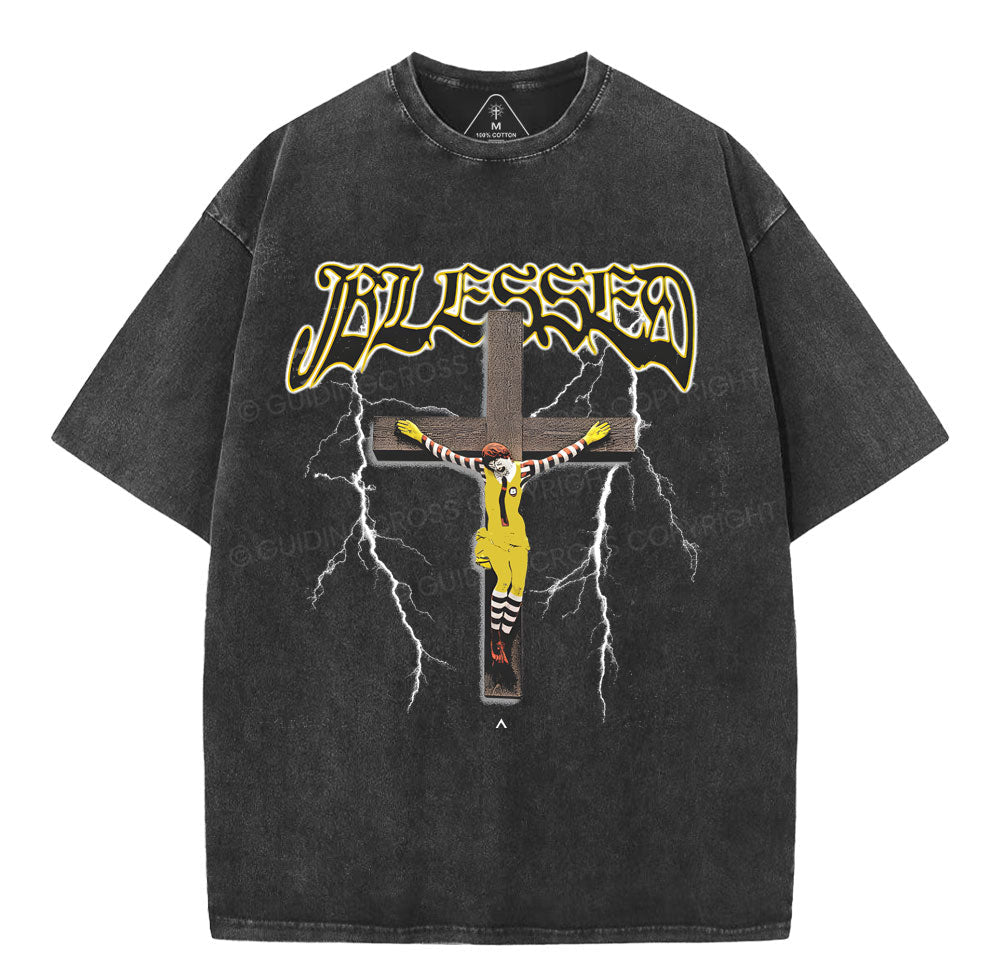 Blessed Christian Washed TShirt  