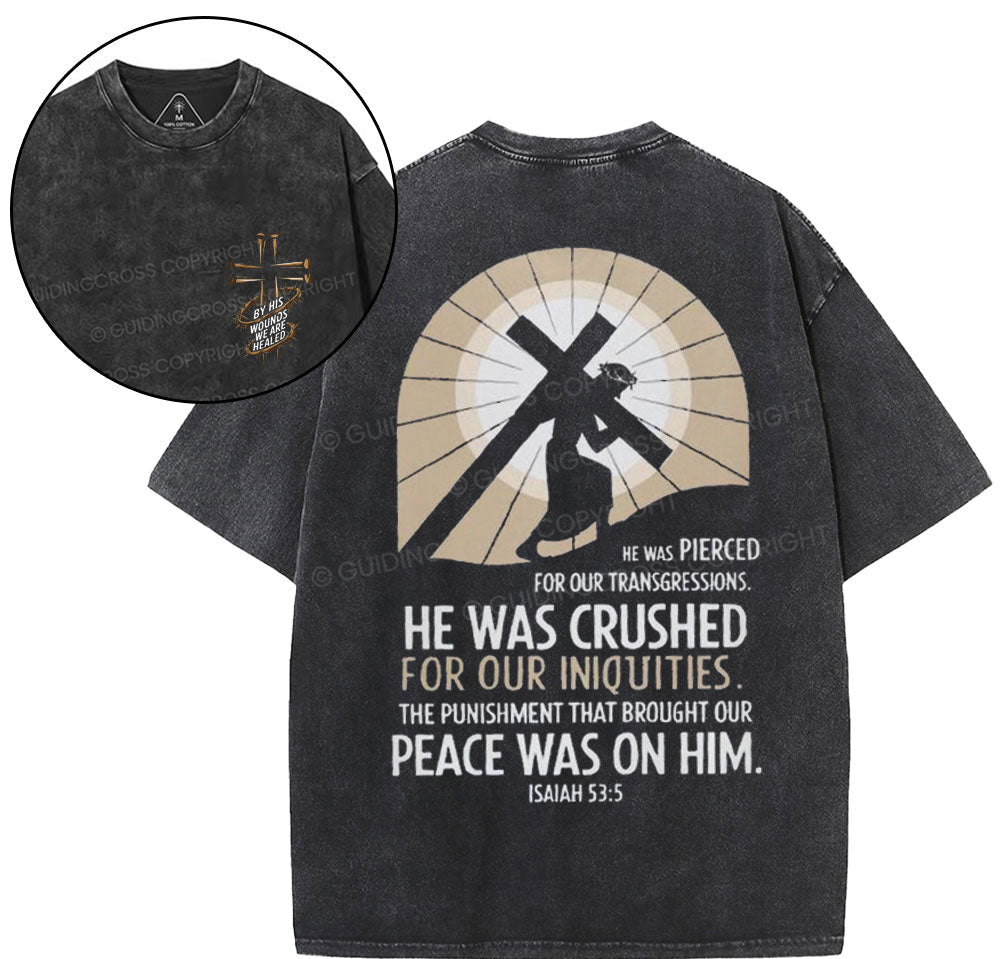 Peace Be Still Christian Washed TShirt  