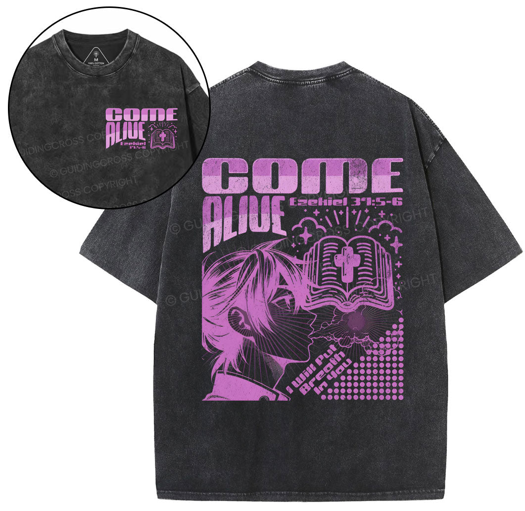 Come Alive Chirstian Washed TShirt  