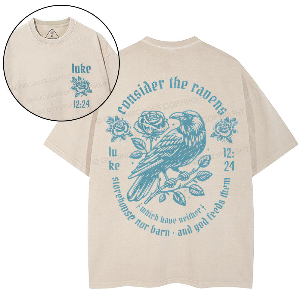 Consider The Rauens Christian Washed TShirt  