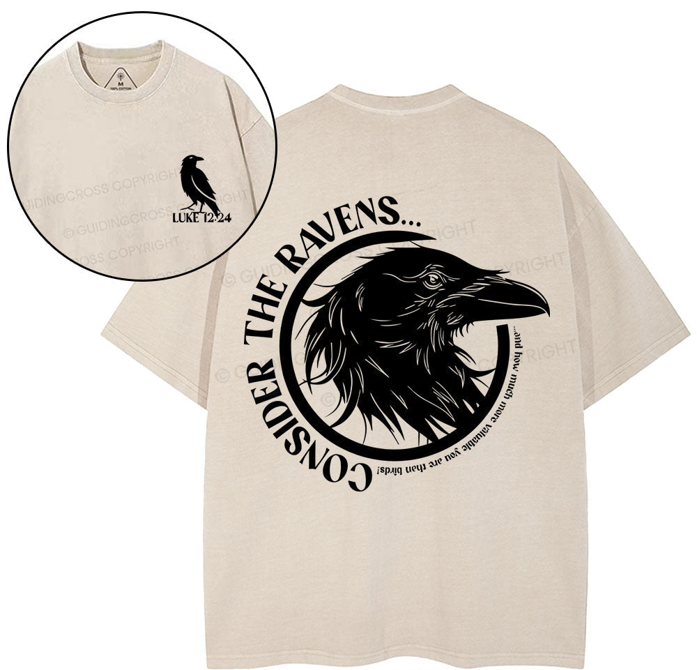 Consider The Ravens Christian Washed TShirt  