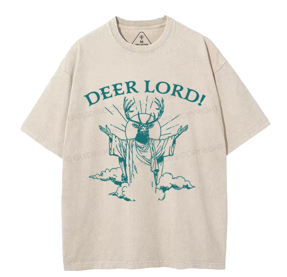 Deer Lord Christian Washed TShirt  