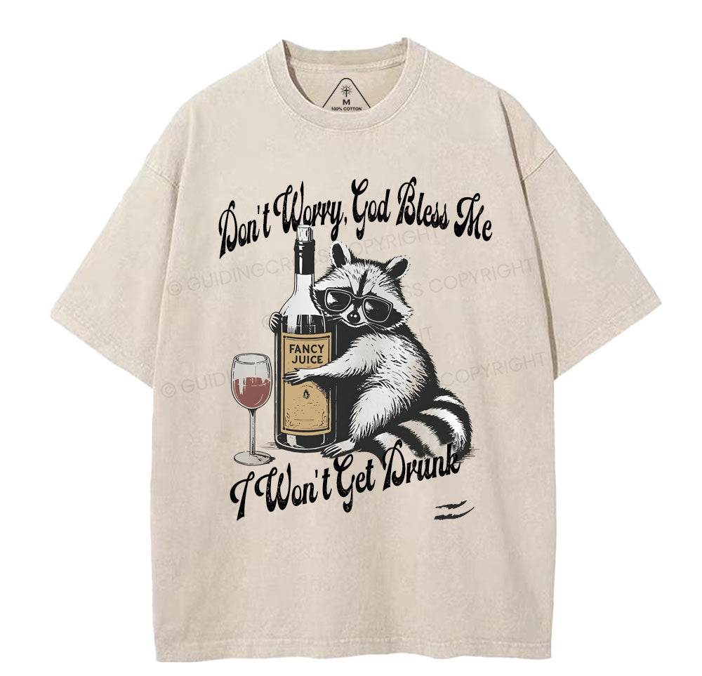 Don't Worry God Bless Me Christian Washed TShirt  