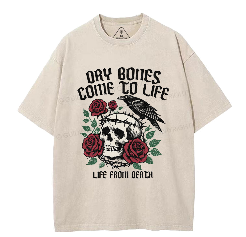 Dry Bones Come To Life Christian Washed TShirt  
