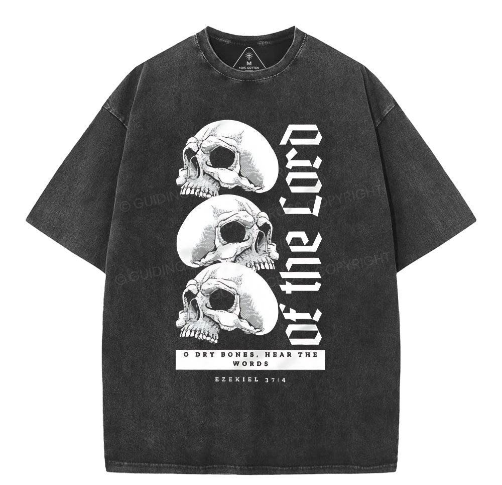 Dry Bones Hear The Words Of The Lord Christian Washed TShirt  