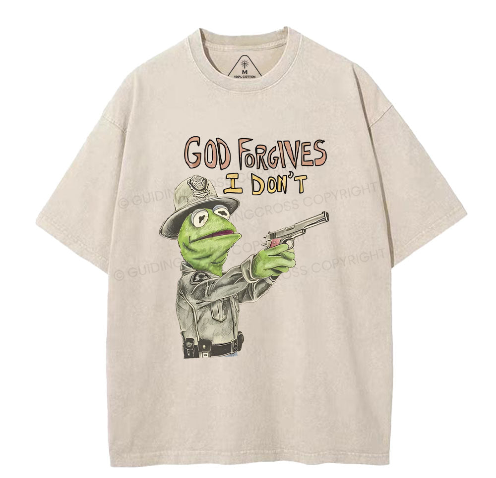 God Forgives I Don't Christian Washed TShirt  