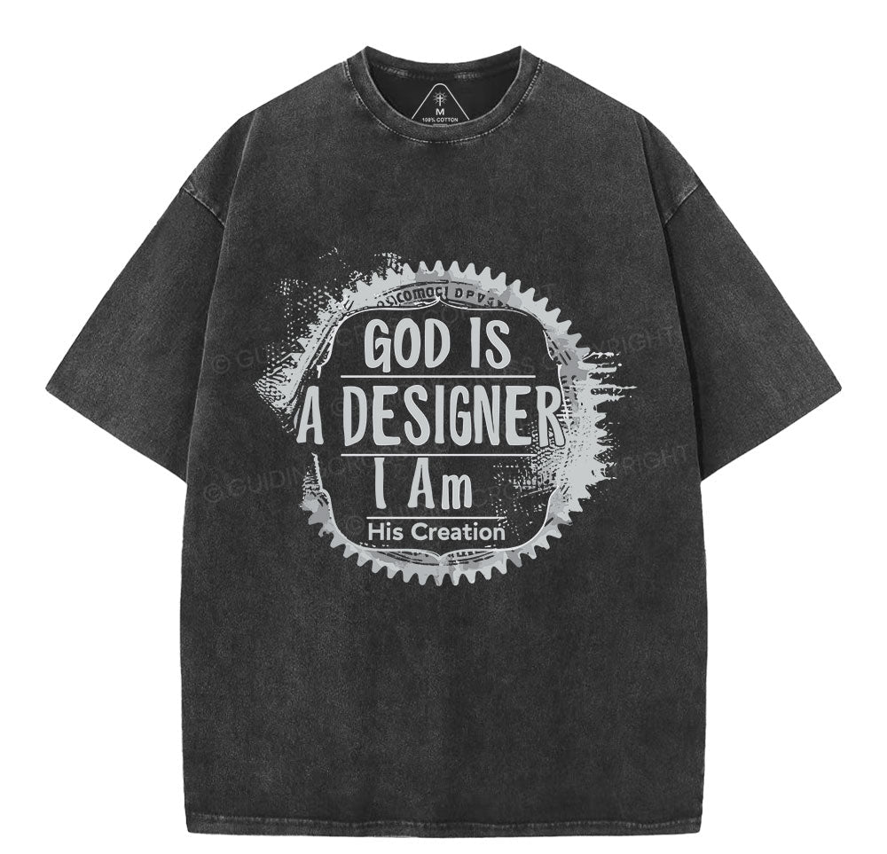 God Is A Designer Christian Washed TShirt  
