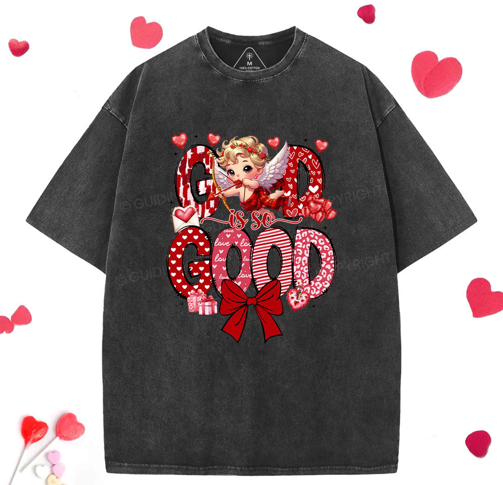 God Is So Good Christian Washed TShirt  