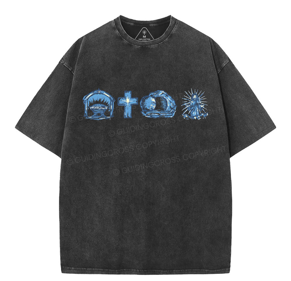 Good News Christian Washed TShirt  