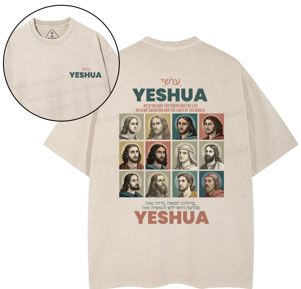 He Is The Way Christian Washed TShirt  