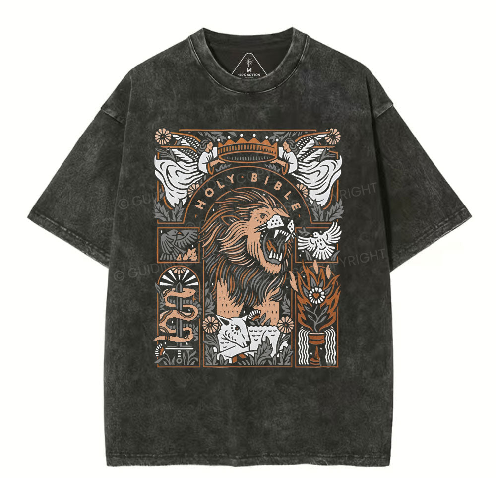 Holy Bible Christian Washed TShirt  