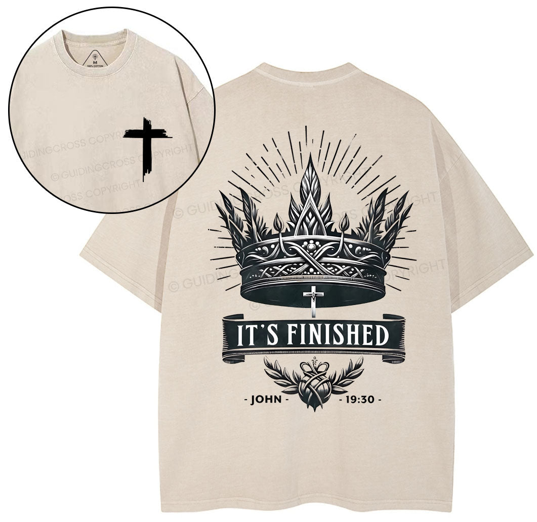 It Is Finished Chirstian Washed TShirt  