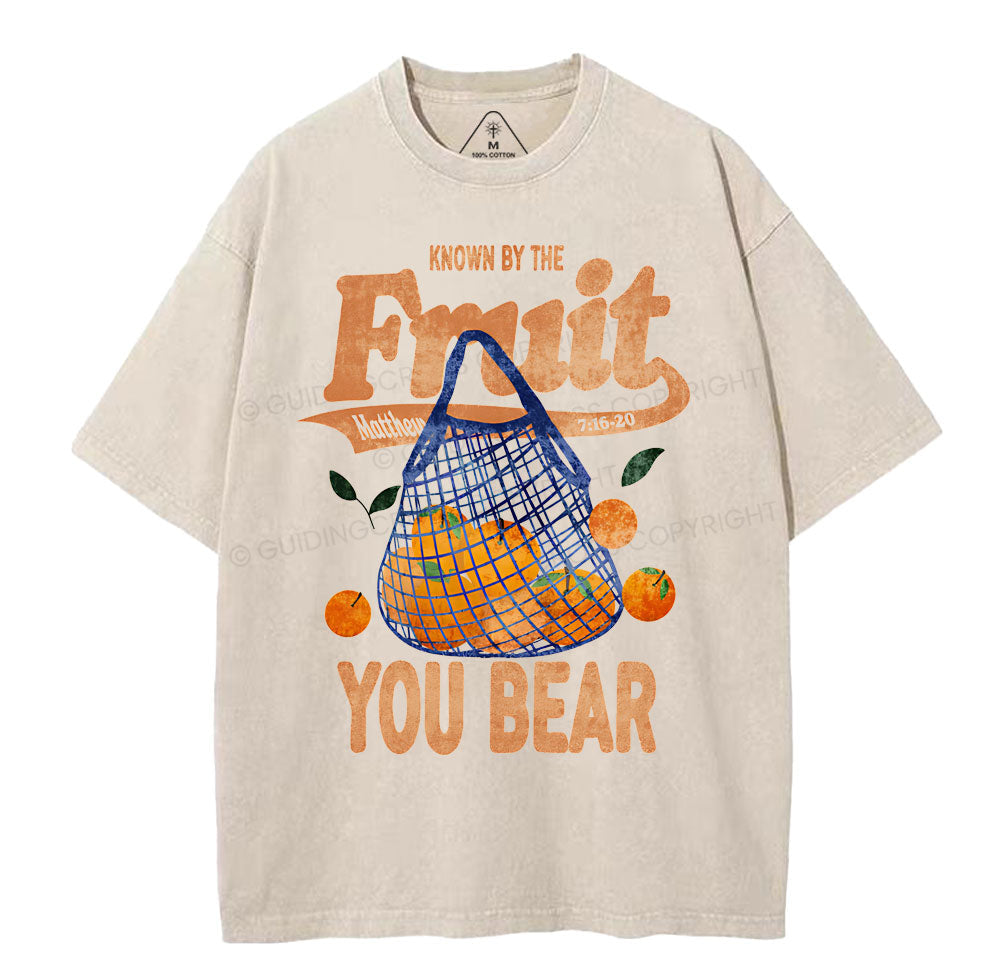 Known By The Fruit Christian Washed TShirt  