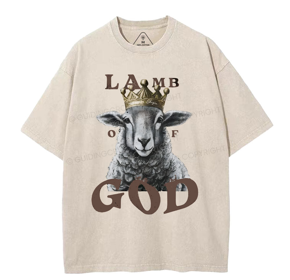 Lamb Of God Christian Washed TShirt  