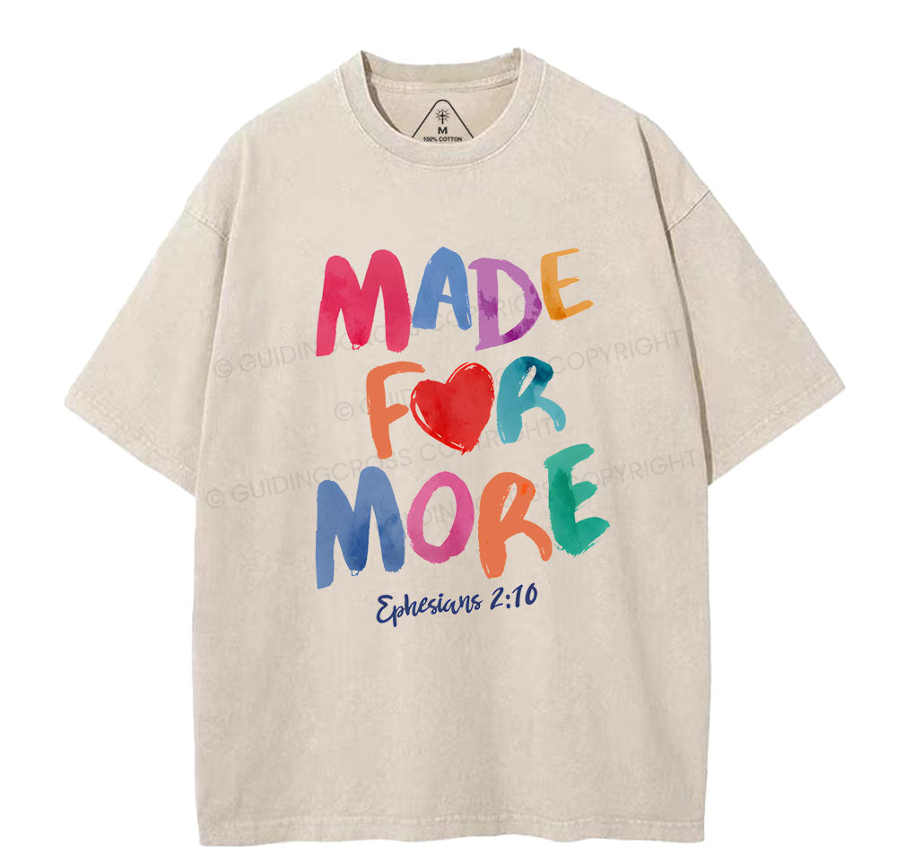 Made For More Christian Washed TShirt  