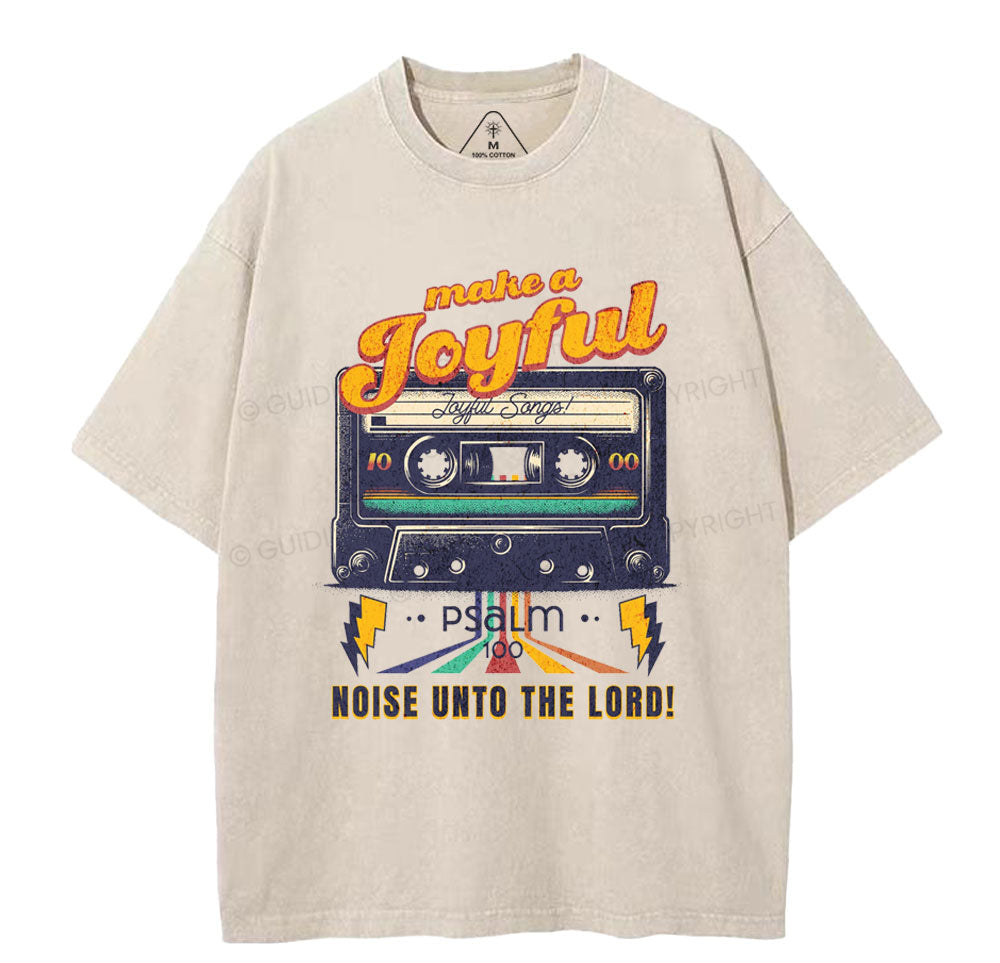 Make A Joyful Christian Washed TShirt  