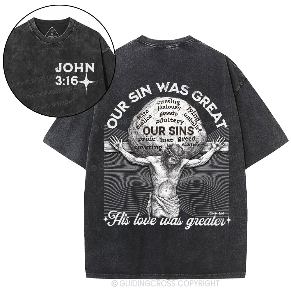 New-Sample Christian Washed T-Shirt Sale - GuidingCross