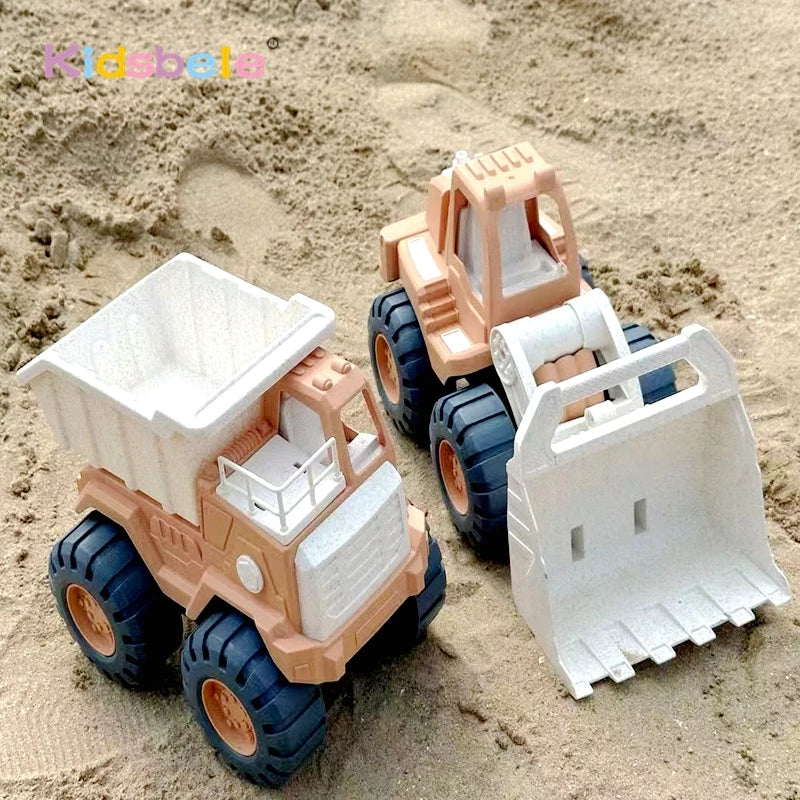 Children’s Beach Play Set – Portable Sand Truck, Shovel, Storage Bucket, and Digging Tools for Summer Outdoor Garden or Seaside Fun