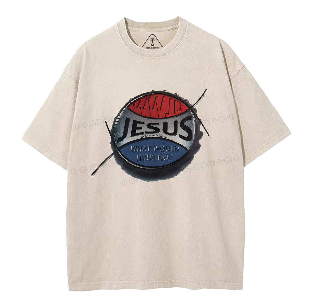 What Would Jesus Do Christian Washed TShirt  