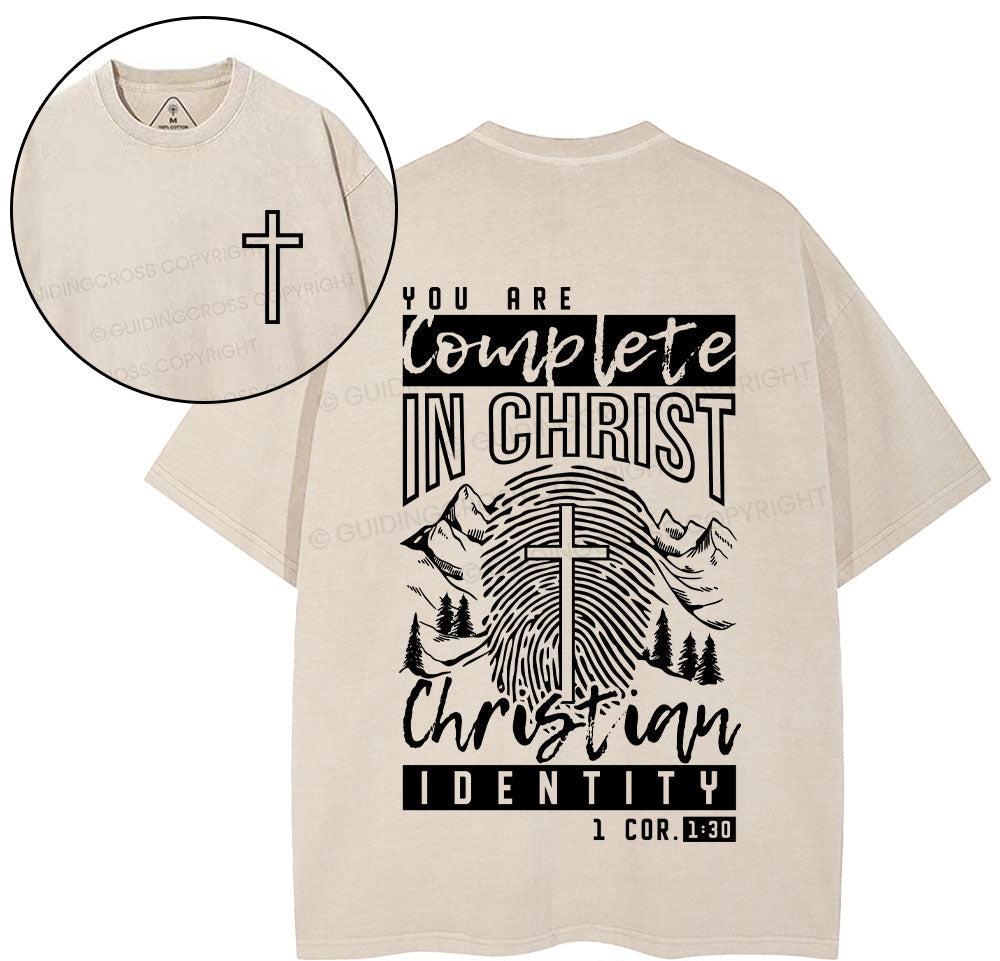 You Are Complete In Christ Christian Washed TShirt  